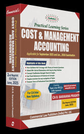 Commercial's Padhuka's (Practical Learning Series) Cost & Management Accounting Book for CA Inter by CA B Saravana Prasath